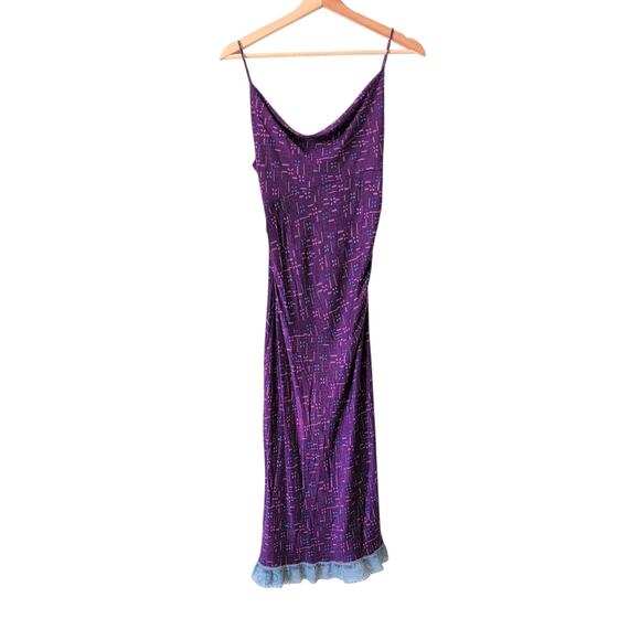 VTG Y2K Diane von Furstenberg Dress Womens 6 100% Silk Pink Babydoll Indie Fairy - Picture 1 of 10